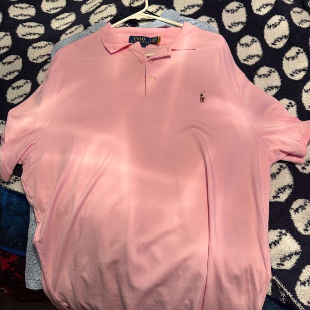 Polo by Ralph Lauren Men's Light Pink Polo Shirt